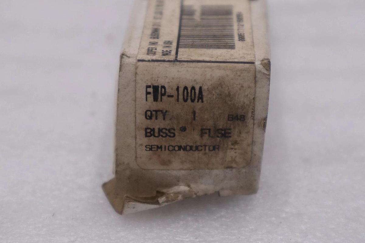 Used LOT OF 2 - Cooper Bussmann FWP-100A Semiconductor Fuse - STOCK H-1694A
