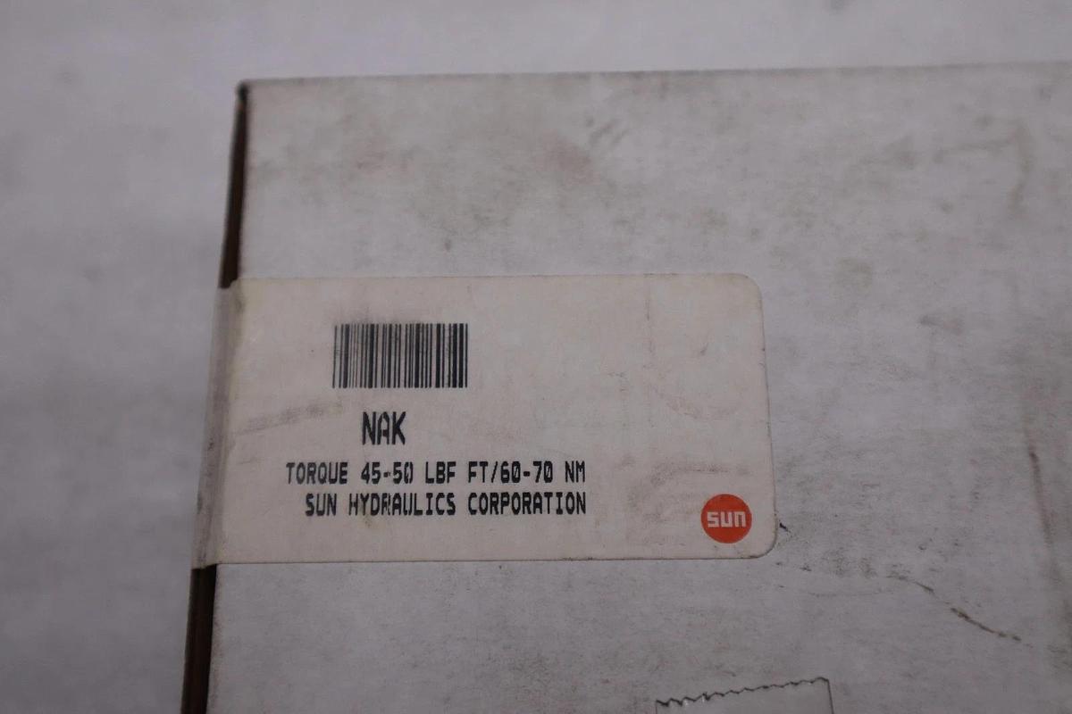 Used Sun Hydraulics Cartridge Valve Torque 45-50 LBF FT/60-70 NM - STOCK GF317A