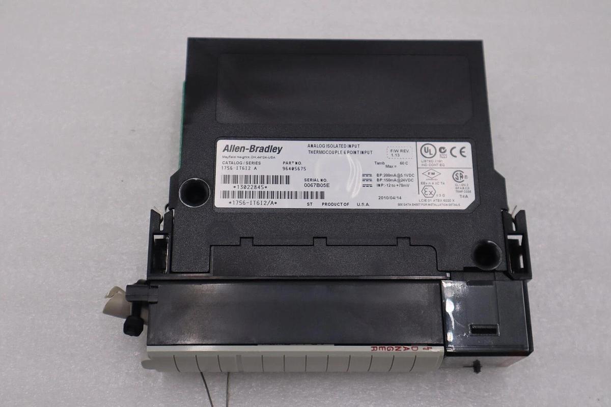Used Allen Bradley 1756-IT6I2 Ser A ControlLogix 6-Channel Analog Input Module #H115A