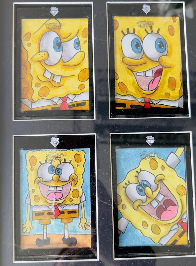 Used 2025 Topps Chrome SpongeBob SquarePants 1/1 Sketch Card Ultimate Collection