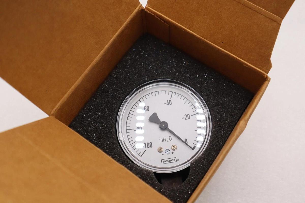 Used NOSHOK 25-200-100 InH20 GAUGE 0-100 PSI STOCK L-651