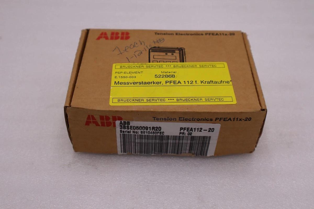 Used BRAND NEW ABB PFEA112-20/ 3BSE050091R20 WEB TENSION MEASUREMENT #3485A