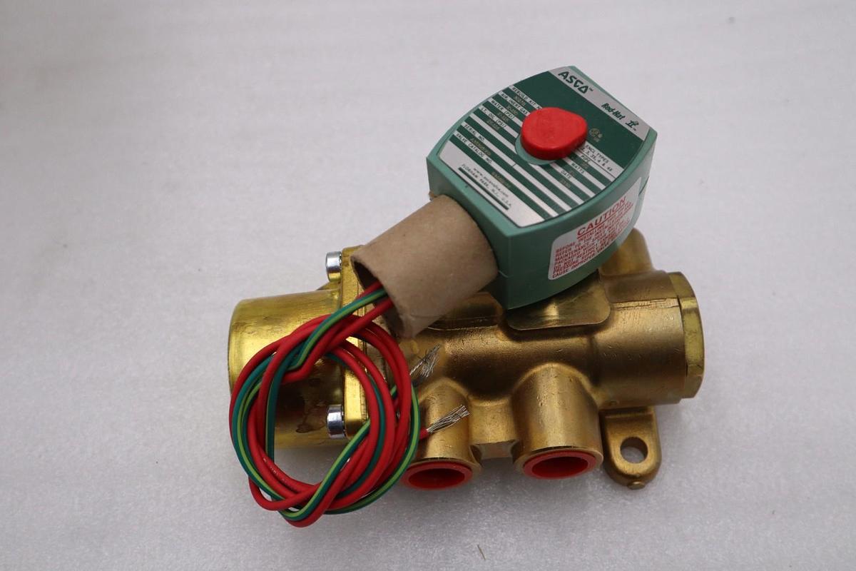 ASCO 1/2" 8344G074 120/60 110/50 Solenoid Valve - NEW IN BOX - STOCK GF-92
