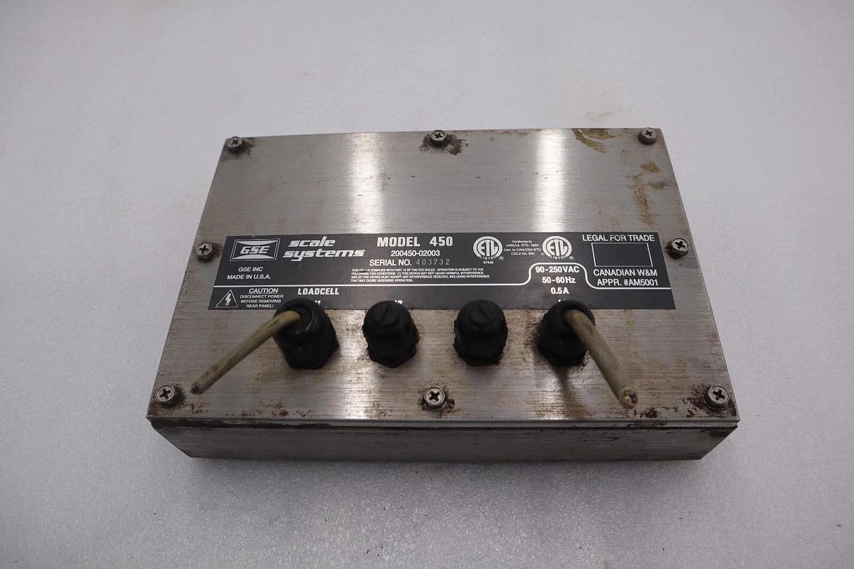 Used GSE 200450-02003 SCALE SYSTEMS SCREEN MDL 450  #4336