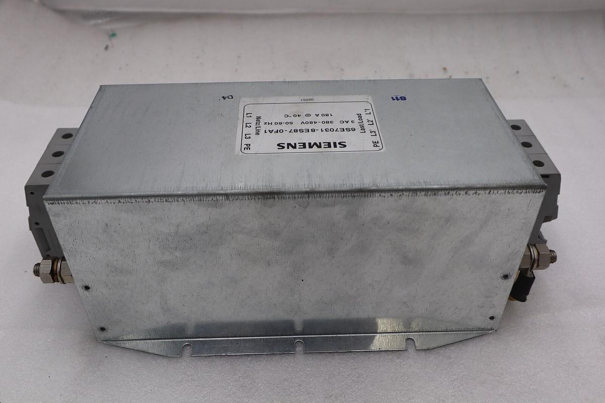 Used Siemens 6SE7031-8ES87-0FA1 Interference Suppression Filter Masterdive STOCK 4744