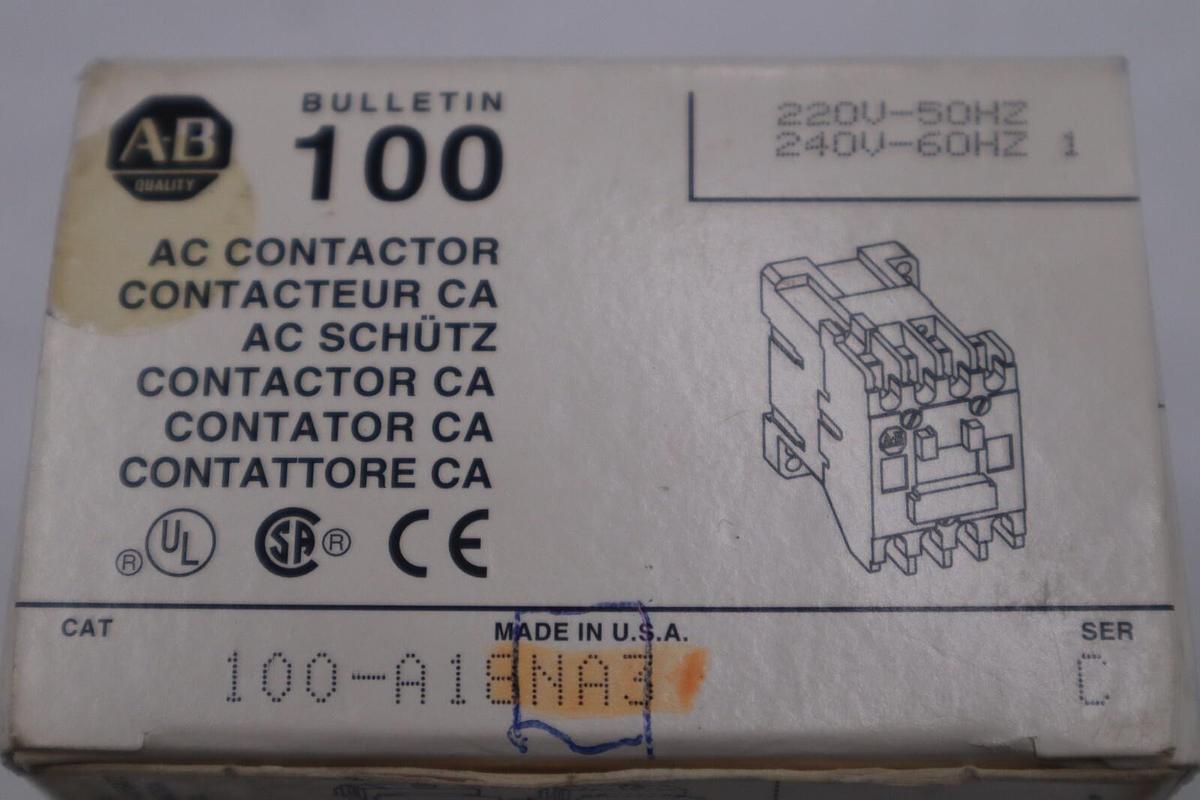 Used NEW ALLEN BRADLEY 100-A18NA3 SERIES C CONTACTOR STOCK G736A