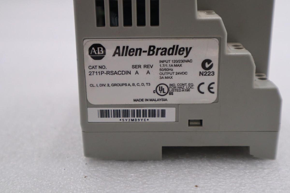 Used ALLEN BRADLEY 2711P-RSACDIN PANELVIEW PLUS POWER SUPPLY SER A STOCK #L-442