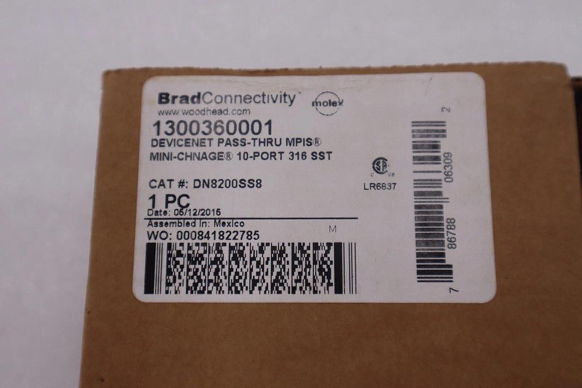 BRAD CONNECTIVITY MOLEX DN8200SS8 / DN8200SS8 (BRAND NEW) STOCK 2248-B