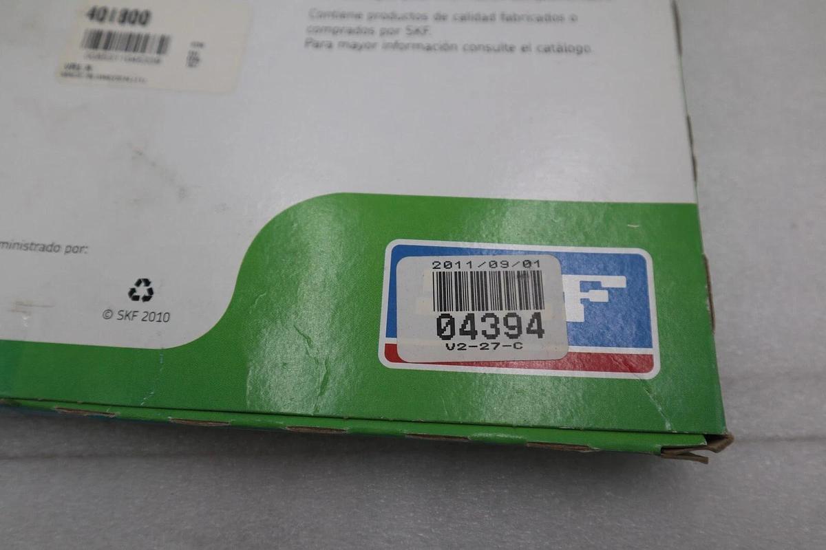 Used LOT OF 2 - SKF 401800 V-RING SEAL  ALL-RUBBER AXIAL SHAFT SEAL STOCK 5676A