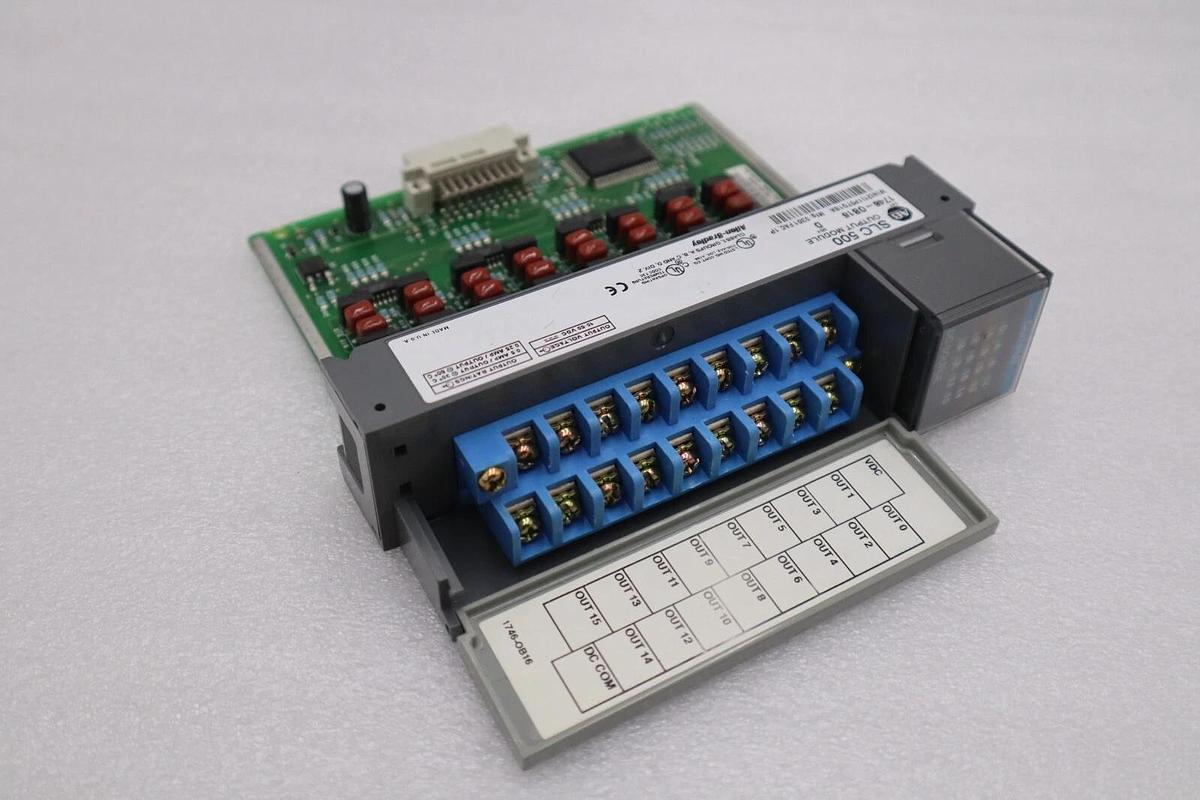 Used Allen Bradley 1746-OB16 Ser. D SLC 500 16-Point DC Output Module STOCK K-102-D