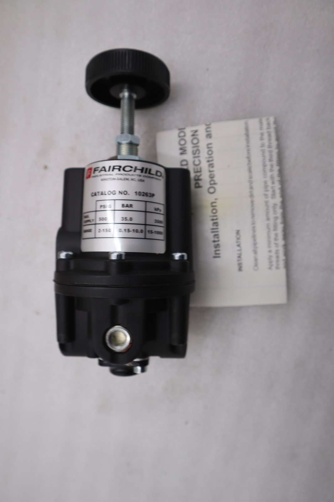 Used FAIRCHILD 10263P 500PSI (AS PICTURED) NEW IN BOX STOCK 1395D