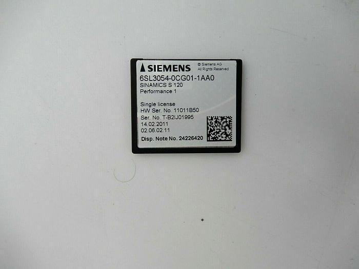 Used SIEMENS SINAMICS 6SL30400MA000AA1 CONTROL UNIT CU320 VER: G W/ CF CARD STOCK 696