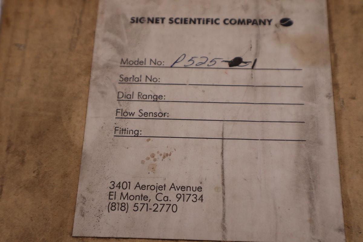 NEW GF SIGNET P5251/ P525-1 METALEX FLOW SENSOR - STOCK 3109CC