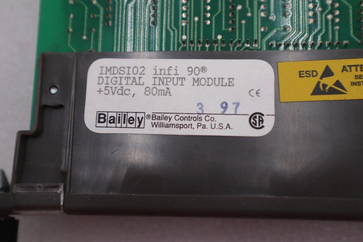 Used Bailey IMDSI02 Infi 90 Digital Input Module +5Vd 80mA SADR 19 2-7-4 #K-1642