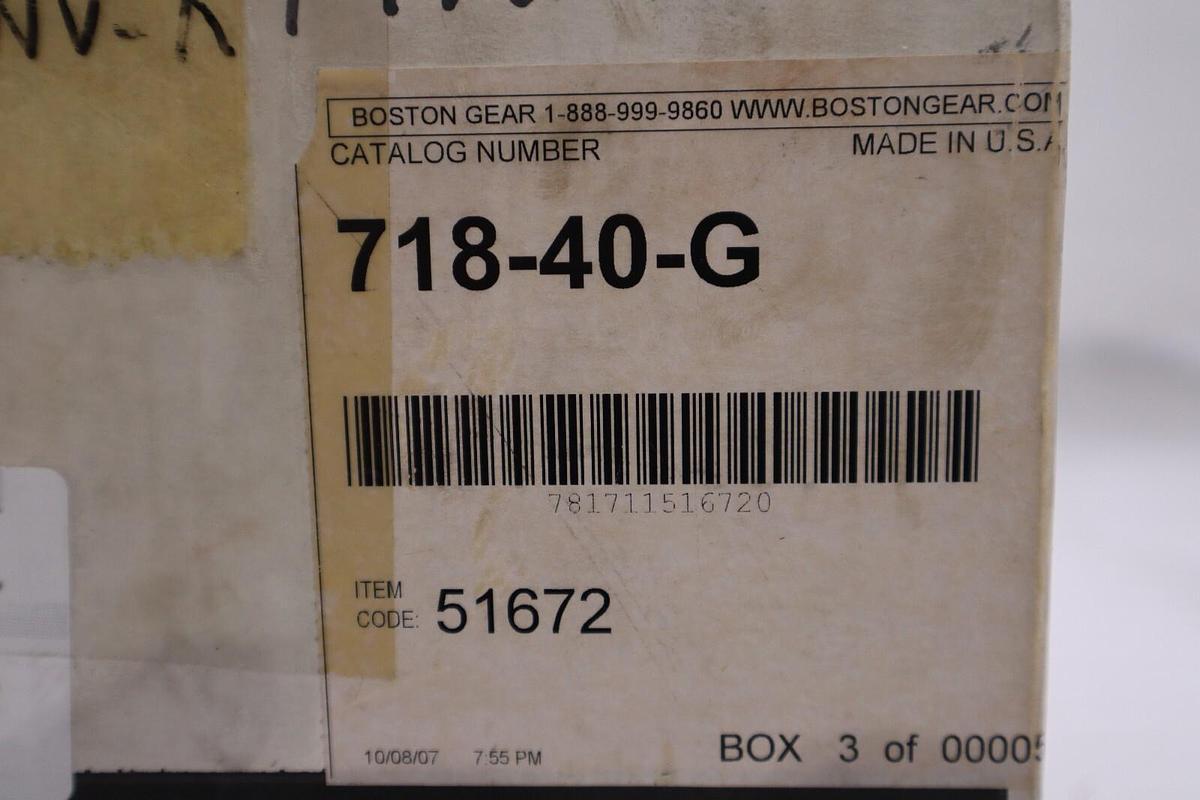 NEW IN BOX ALTRA INDUSTRIAL MOTION 718-40-G / 71840G STOCK 2299-D