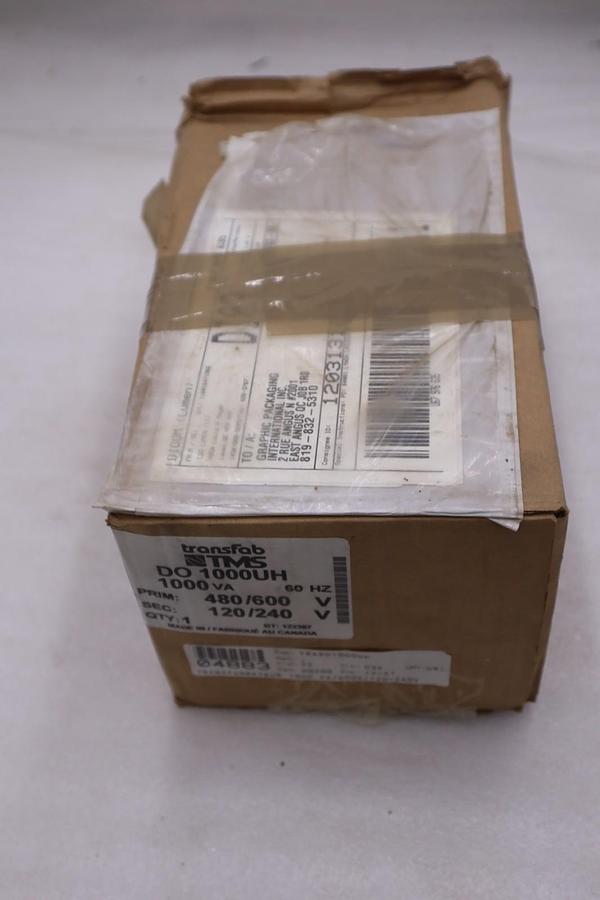 TRANSFAB TMS DO 1000UH/ DO1000UH CONTROL TRANSFORMER - STOCK SGF129