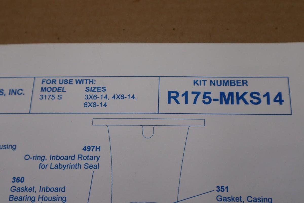 Goulds Pumps R175-MKS14 Pump Maintenance Repair Kit - STOCK GF667