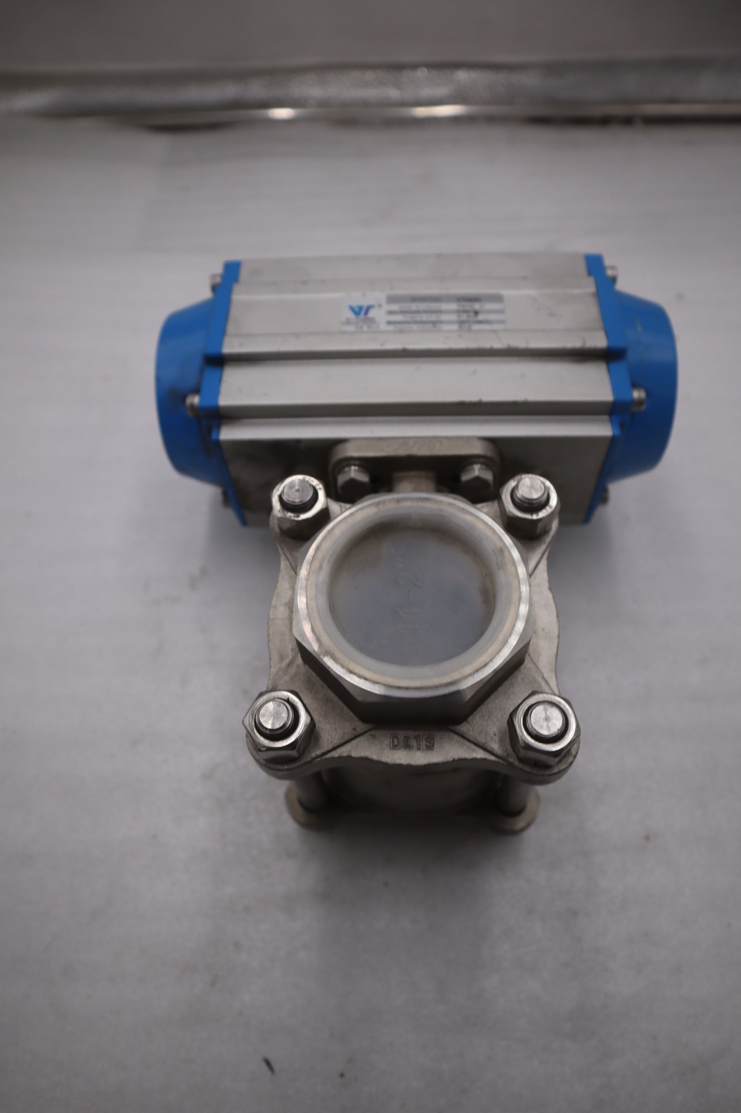 Used V-TORK VT085D Actuator w/ Javic SS Ball Valve & Lock NEW VALVE STOCK M-21CC