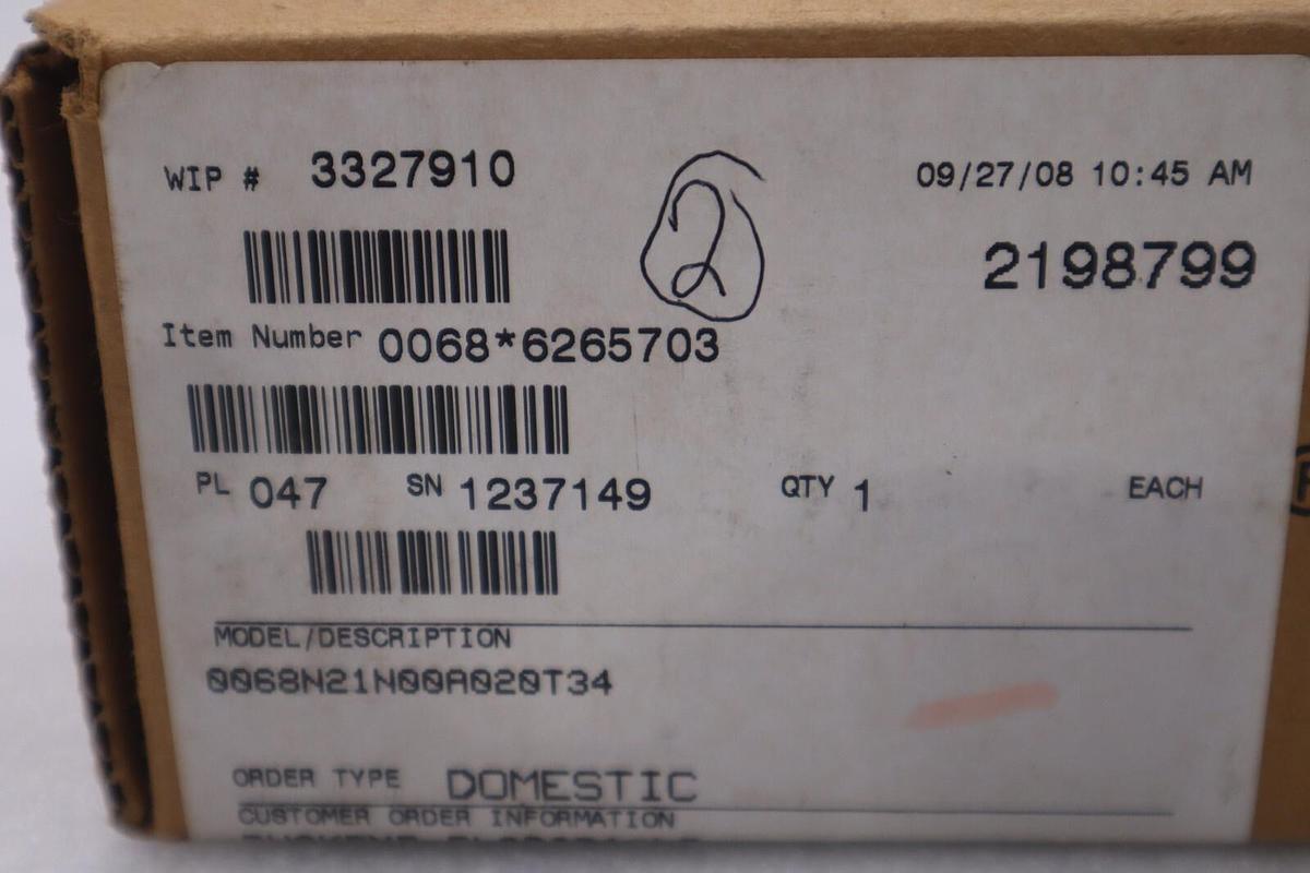 NEW Rosemount 0068N21N00A020T34 Temperature Sensor Hazardous Location STOCK G204