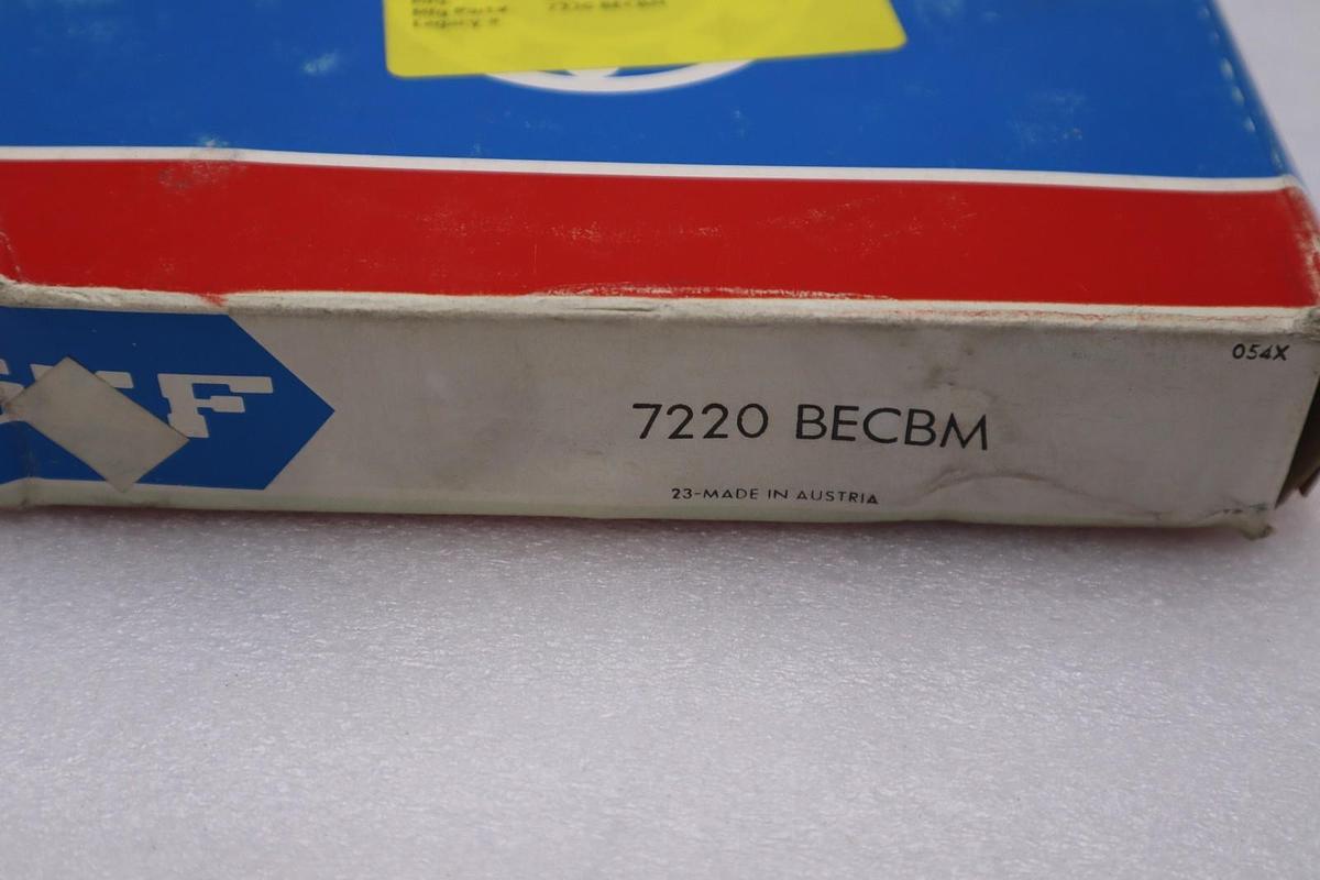 SKF EXPLORER 7220BECBM/ 7220 BECBM Angular Contact Ball Bearing - STOCK 2941CC