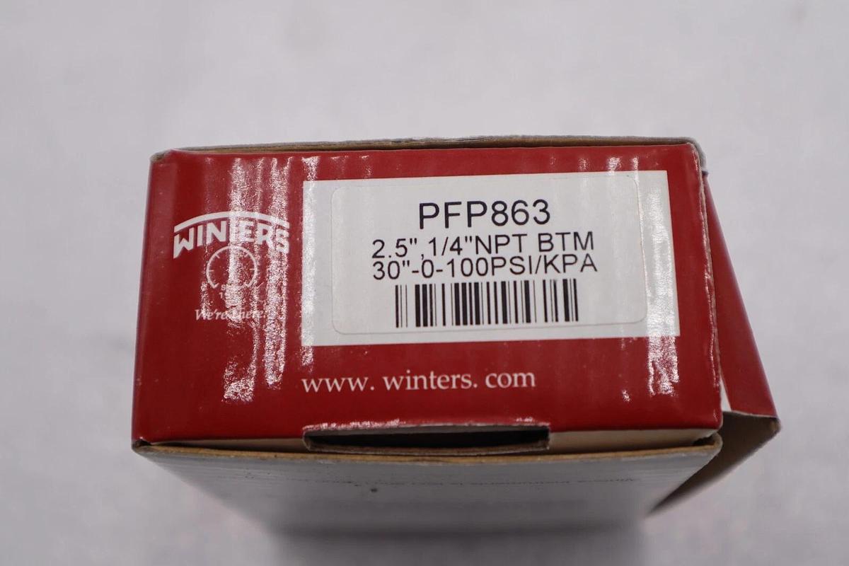 Used WINTERS PFP863 / PFP863 PRESSURE GAUGE STOCK B-1580