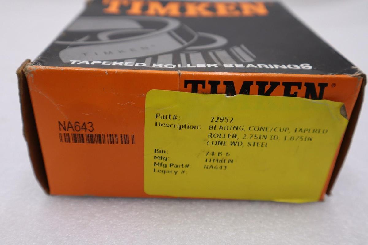 NEW TIMKEN TAPERED ROLLER BEARING NA643 STOCK 1544CC