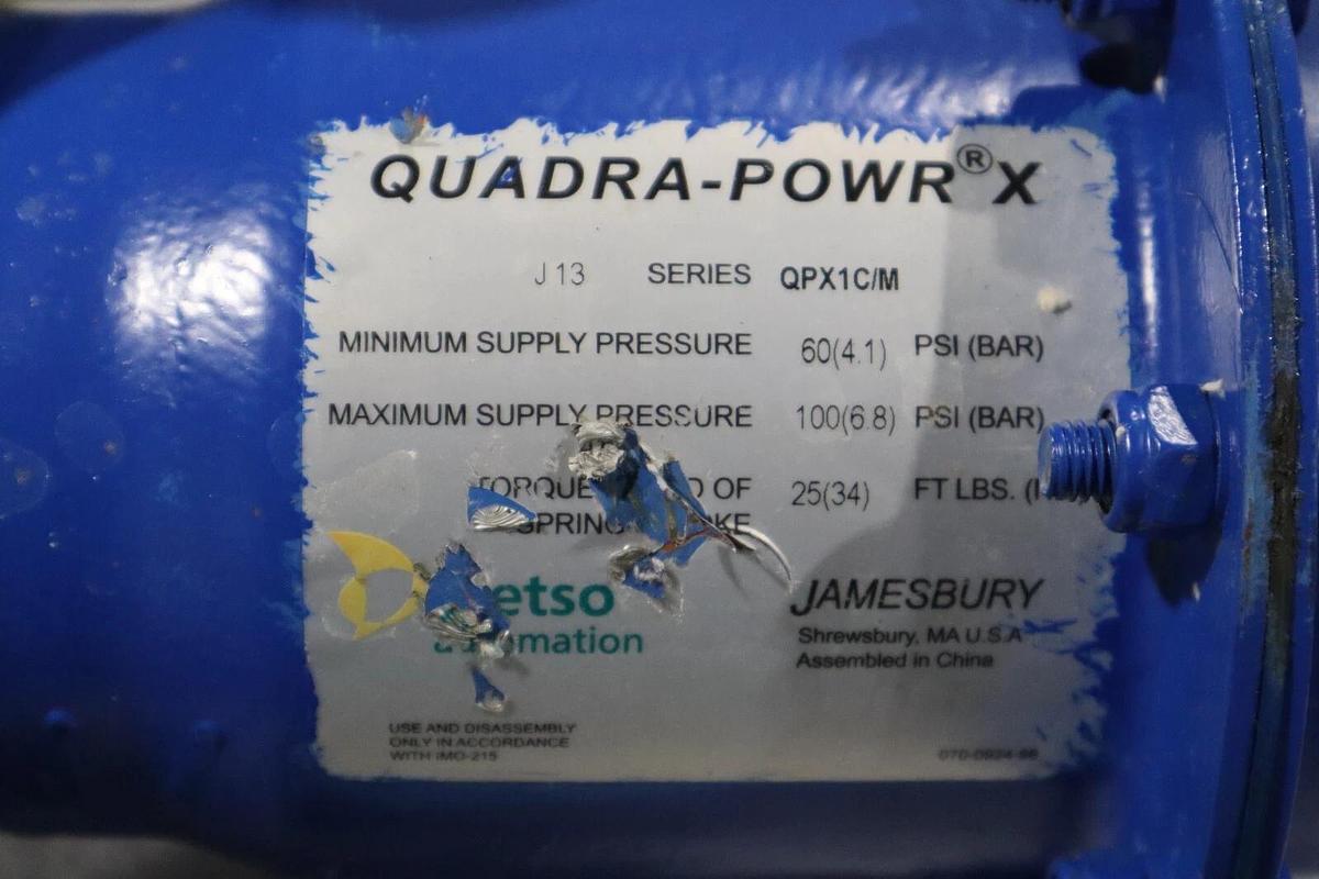 Used 1" Jamesbury Stainless Ball Valve QUADRA-POWR II STOCK S-620