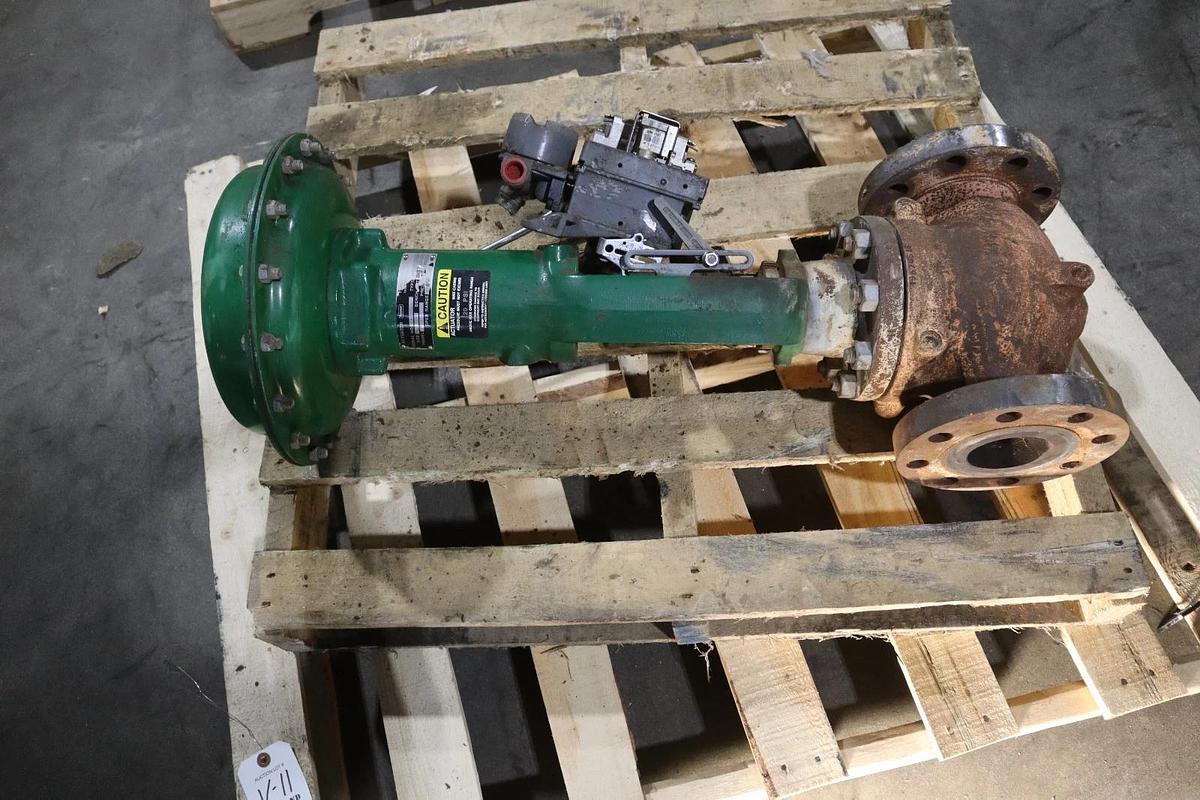 Used Fisher Control Valve Size 40 With Type 667 Pneumatic Actuator