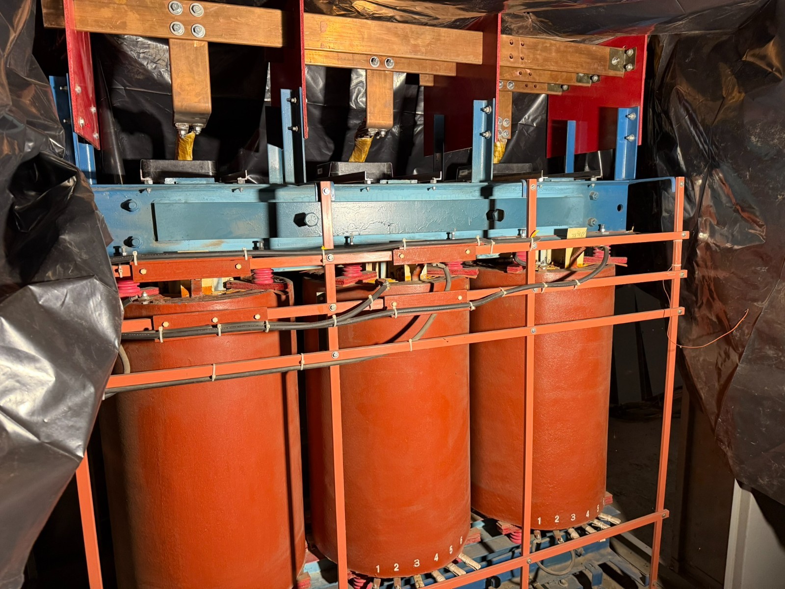 Used Virginia 1500 kVA 13800 Delta to 600Y 3PH Dry Type Transformer Copper Windings