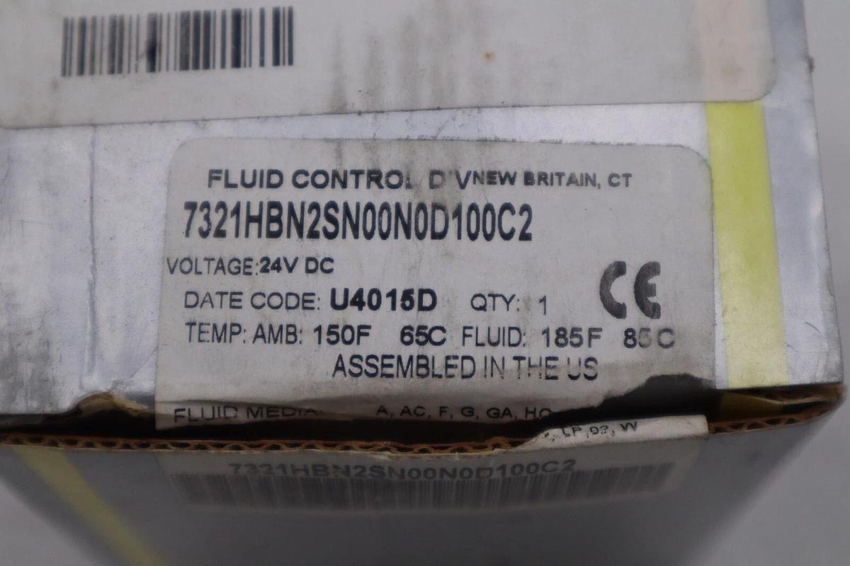 Used NEW IN BOX PARKER 7321HBN2SN00N0D100C2 FLUID CONTROL VALVE STOCK H238A