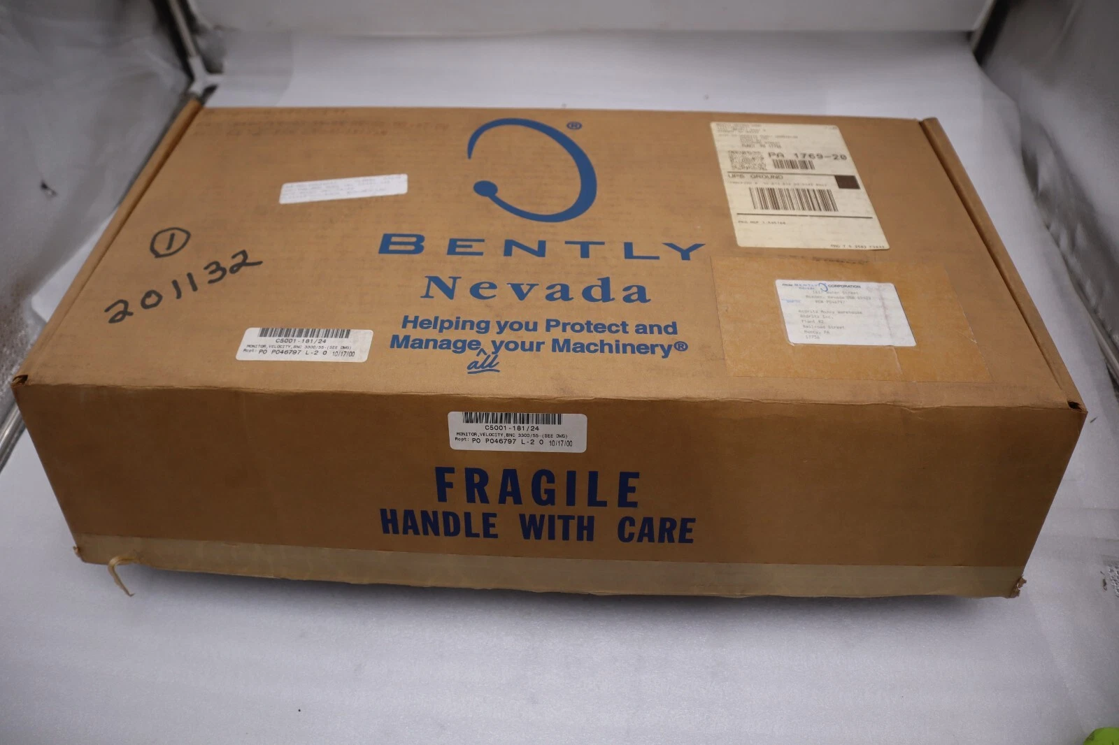 Used NEW BENTLY NEVADA 3300/55-03-04-05-05-00-00-07-00 DUAL MONITOR STOCK G5