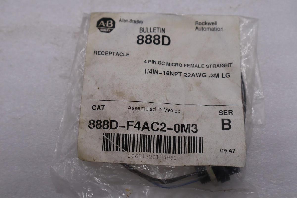 NEW AB ALLEN BRADLEY 888D-F4AC2-0M3 SER. B STOCK H1683