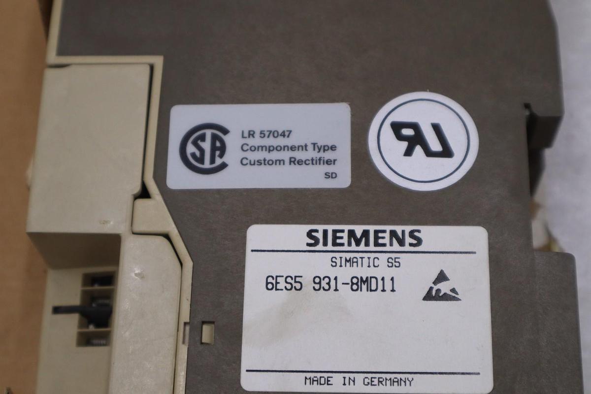 SIEMENS 6ES5931-8MD11 / 6ES59318MD11 POWER SUPPLY MODULE - STOCK 1883CC