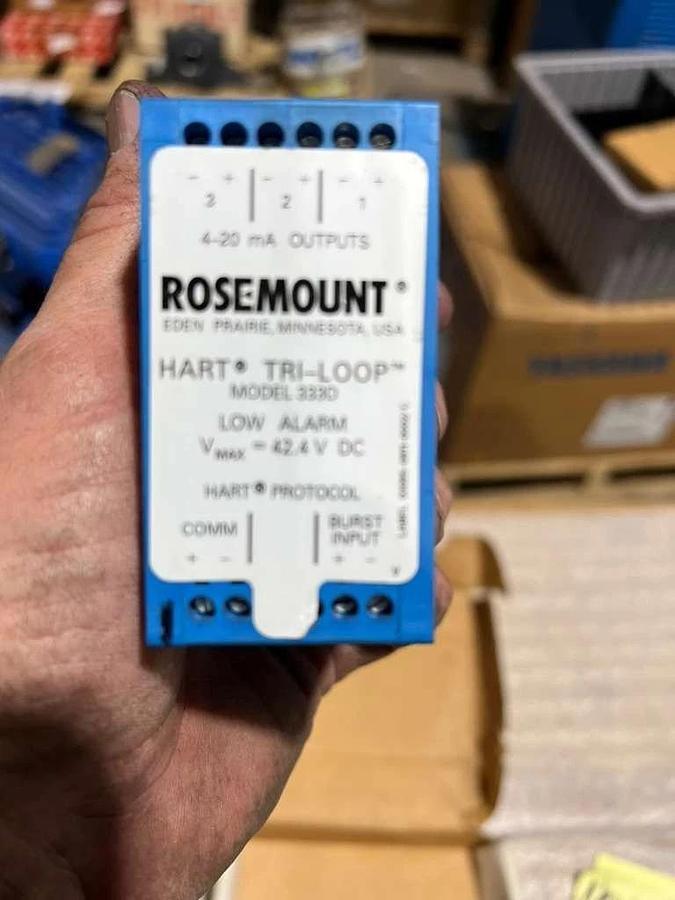 NEW OPEN BOX Rosemount 333D HART Tri-Loop Signal Converter STK K760CC