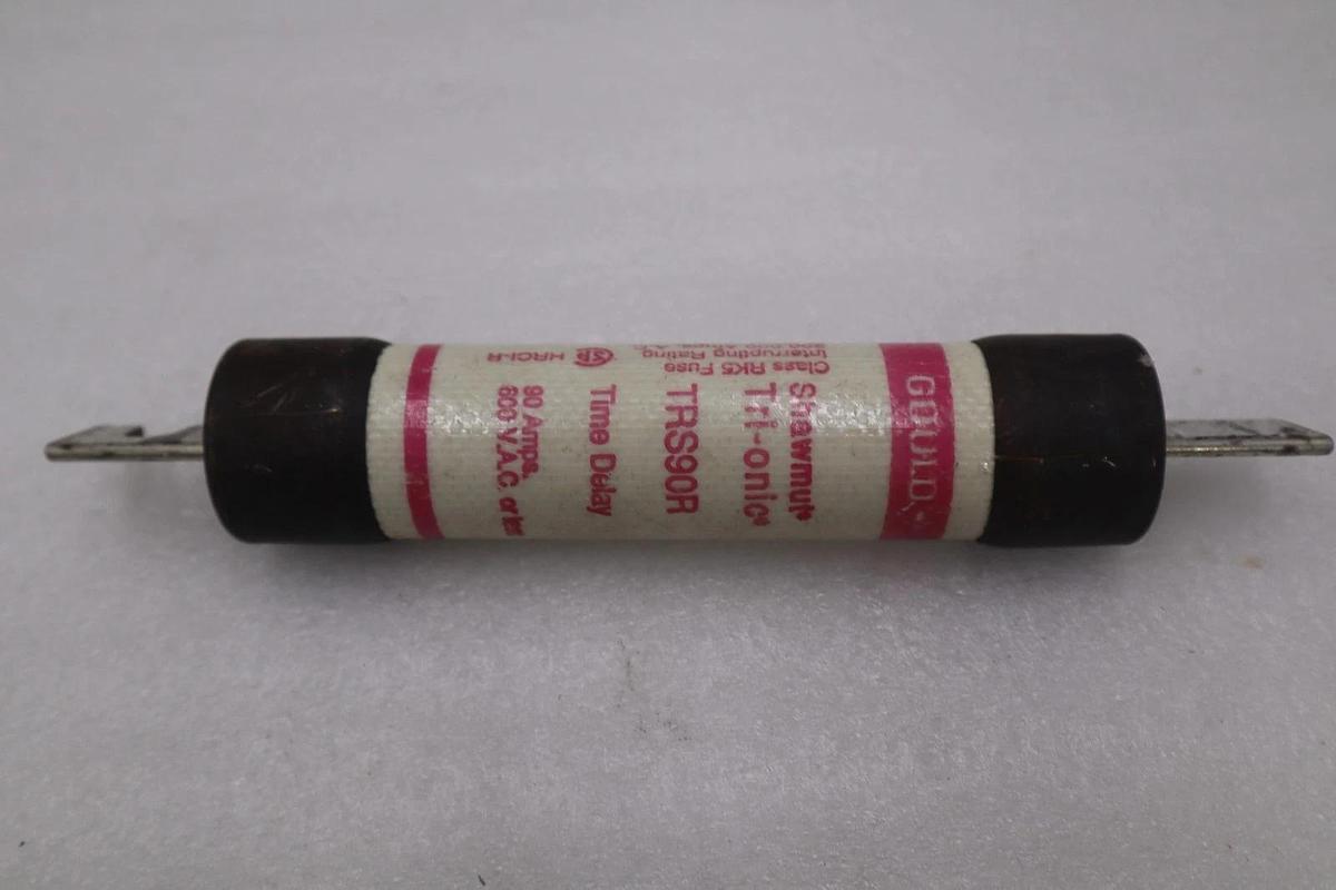 Used LOT OF 4 - Gould TRS90R Time Delay Fuse 90A 600V Class RK5 - STOCK H-1687A