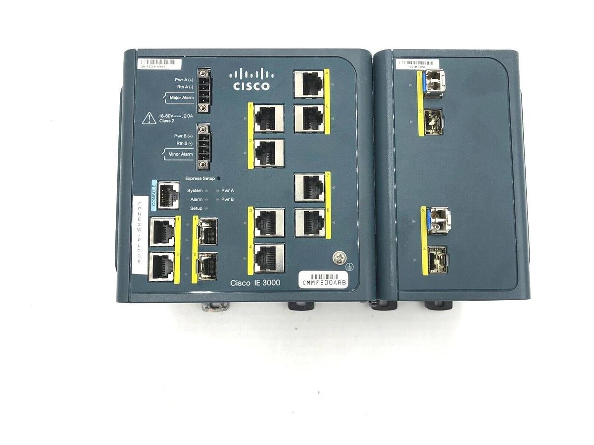 Used ANATEL CISCO IE 3000 IE30008TC ETHERNET SWITCH STOCK 1401
