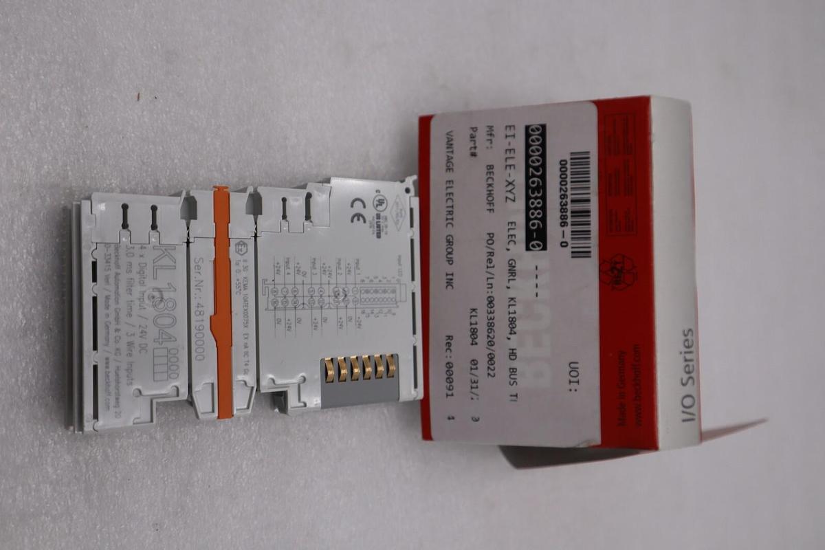Used NEW OPEN BOX Beckhoff KL1804 PLC Module STOCK G908A