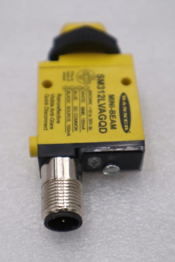 Banner SM312LVAGQD Mini-beam Photoelectric Sensor 10-30v-dc STOCK H1662A
