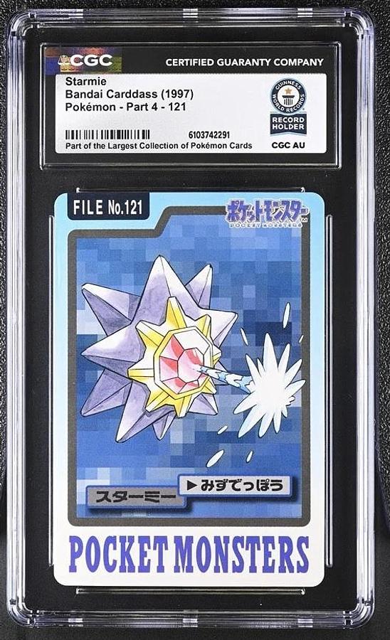 Used Starmie 121 Pocket Monsters Carddass 1997 Japanese Pokemon CGC WORLD RECORD 1/1