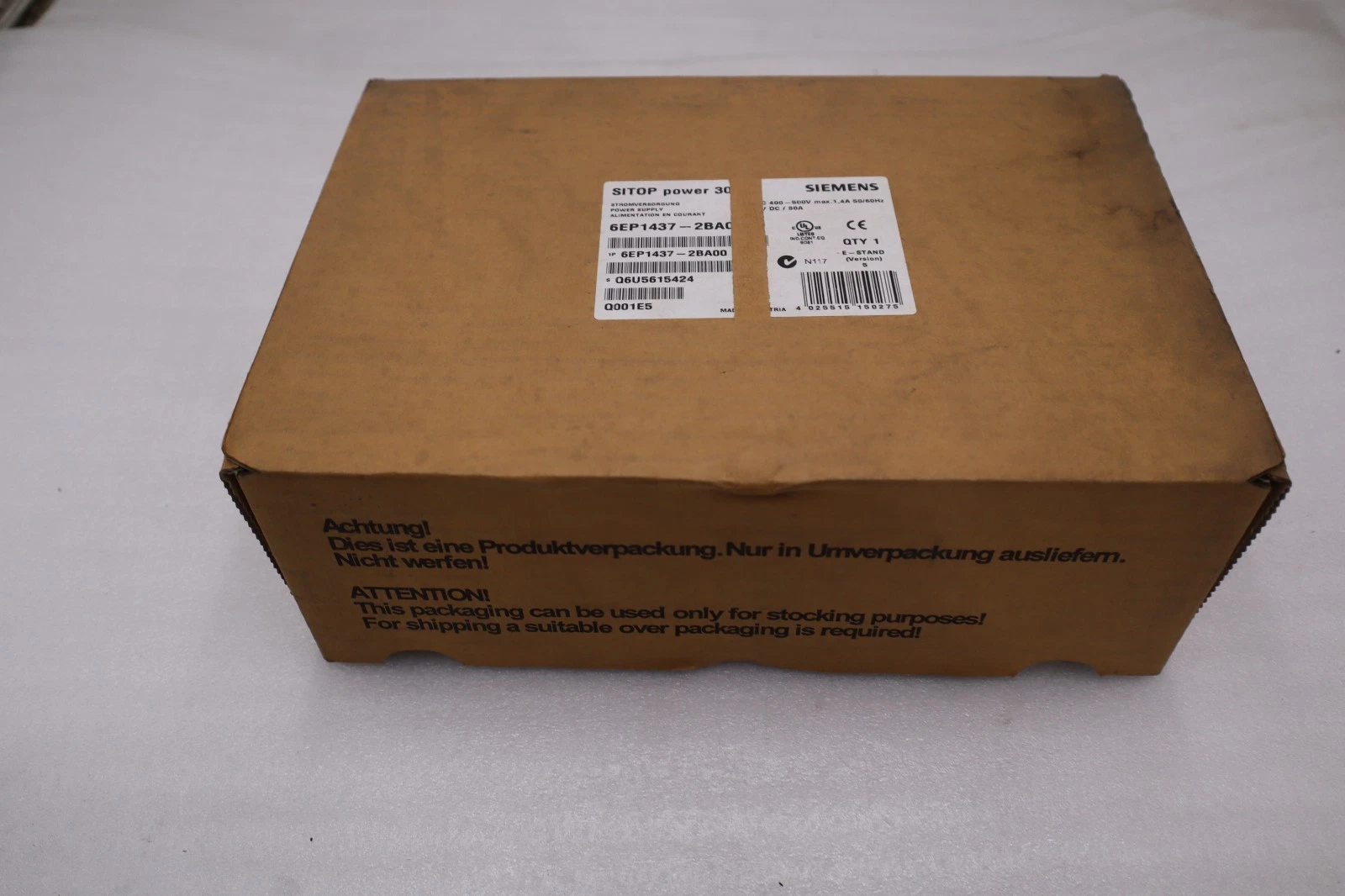 Used SIEMENS 6EP1437-2BA00 400-500VAC 30A NSMP - STOCK GF312