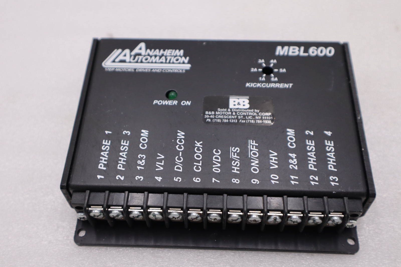 Used ANAHEIM AUTOMATION MBL600 STEP DRIVER NEW UNIT STOCK H1118A