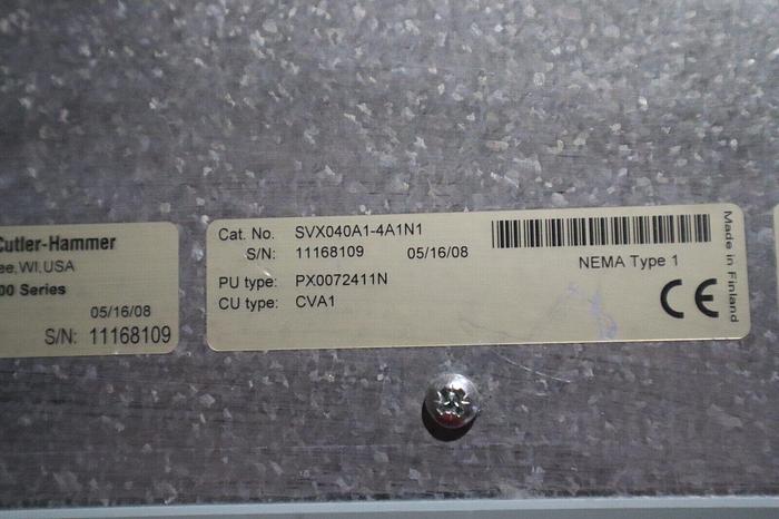 Used EATON 40 HP AC VFD DRIVE 480 VAC 3 PHASE SVX9000 SVX040A1-4A1N1 STOCK 1734-A