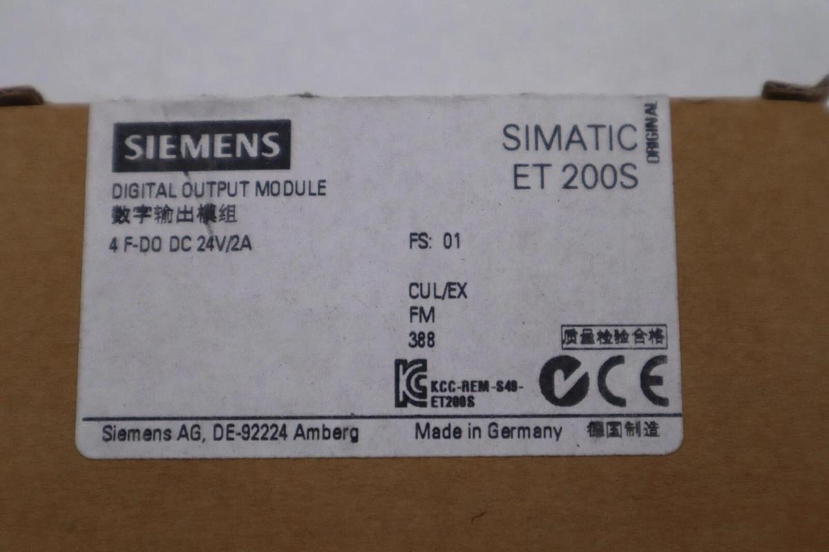 New Siemens 6ES7 138-4FB03-0AB0 ELECTRONICS MODULE ET200S STOCK L-525C