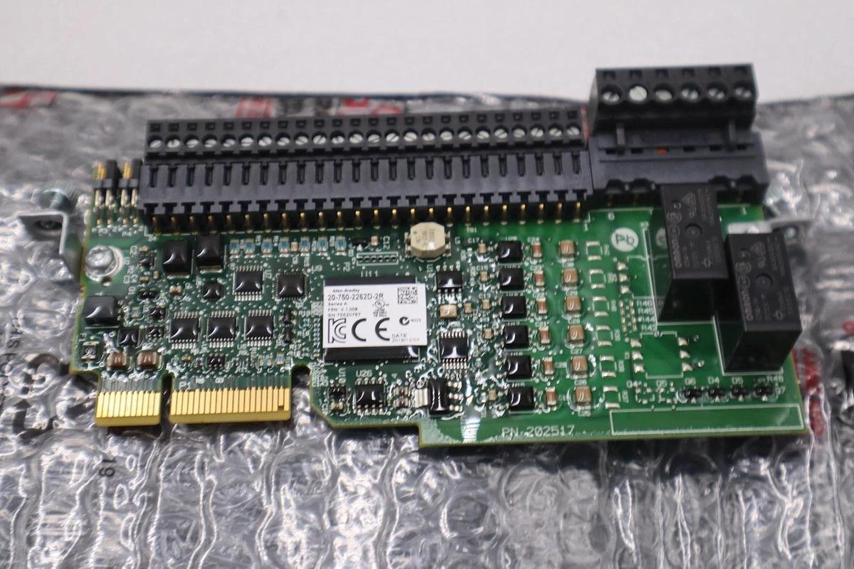 Used ALLEN BRADLEY 20-750-2262D-2R I/O POWERFLEX OPTION MODULE SER. A - STK GF295