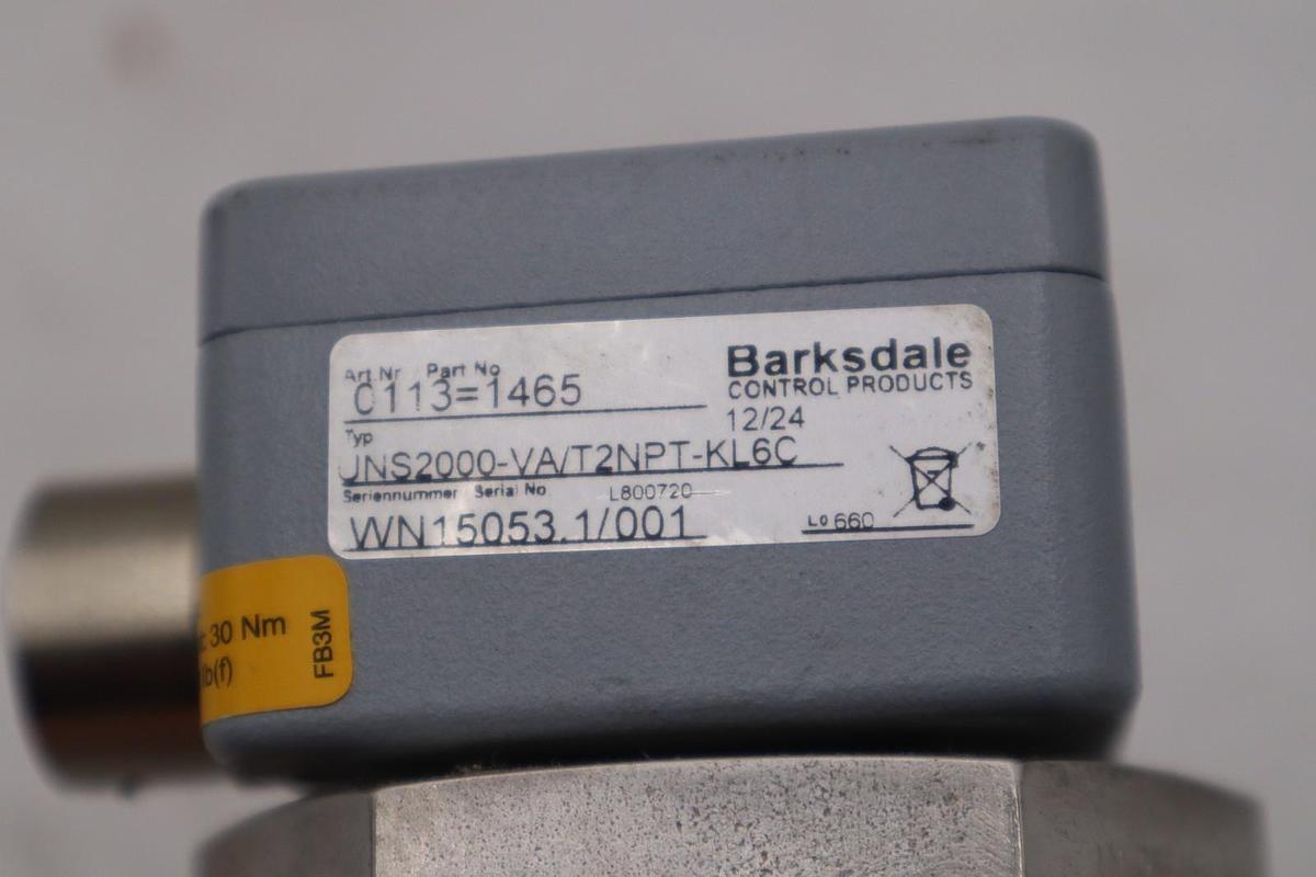 BARKSDALE UNS2000-VA/T2NPT-KL6C LEVEL SWITCH MULTI-LEVEL 2SWITCH - STOCK GF394