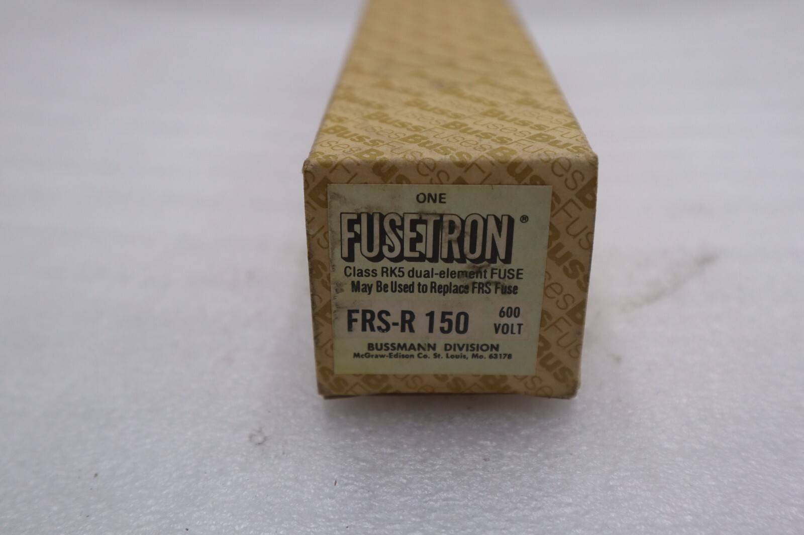 BUSSMAN FUSETRON FRS-R 150 DUAL ELEMENT TIME DELAY FUSE STOCK K-3540