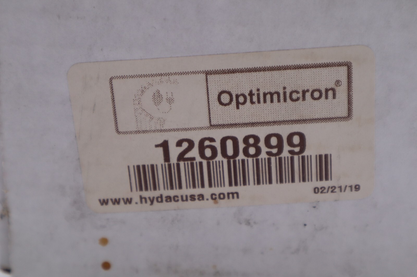 Used Hydac Hydraulic 1260899 Filter Element #012-A
