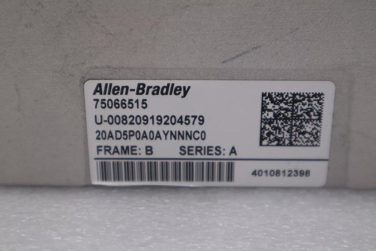 Used NEW Allen Bradley 20AD5P0A0AYNNNC0 SER A 3HP Powerflex AC Drive STOCK G507
