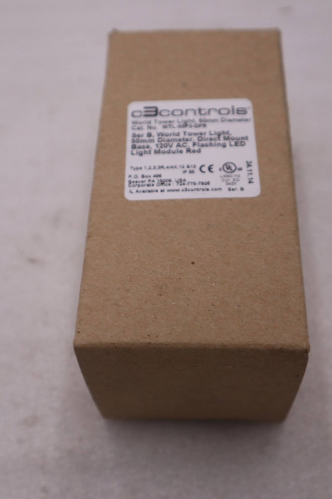 C3 CONTROLS WTL-50P3-DFR SER B WORLD TOWER LIGHT - STOCK 6085