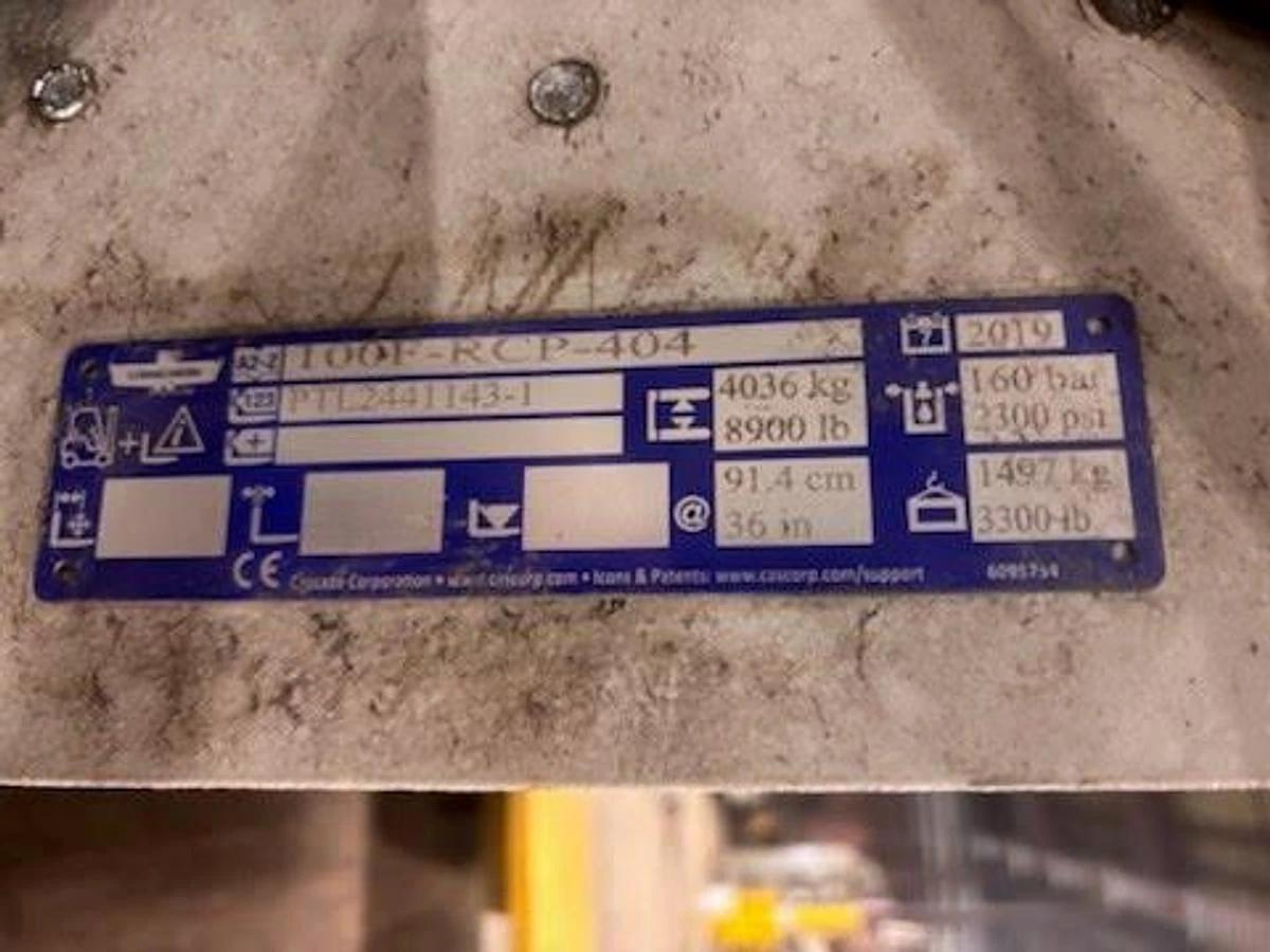 Used 12,000 LB. YALE MDL GLC120VX LH92"/RH185" WITH 72" CASCADE PAPER ROLL CLAMP 2019